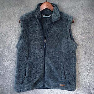Free Country Sherpa Fleece Vest, Aqua, Women's L